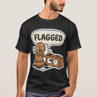 Camiseta de Xadrez Engraçado Marcado