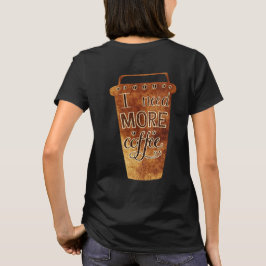 Camiseta de Xícara de Café Vintage 'Preciso de Mai