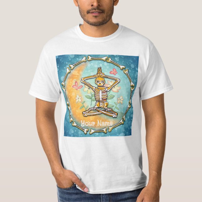 Camiseta de Yoga de Esqueleto (Frente)