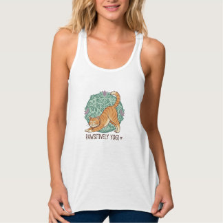 Camiseta de yoga estica como um gato