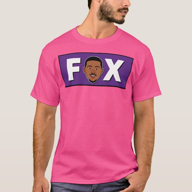 Camiseta De'Aaron Fox - Basquete de Sacramento (Frente)