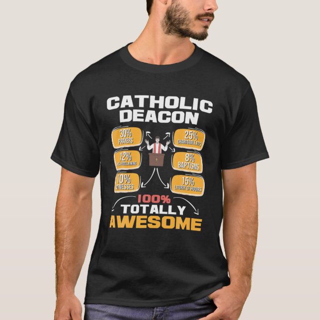 Camiseta Deacon Católico - Igreja Cristã Minis (Frente)