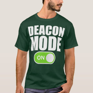Camiseta Deacon Mode Religião, Ministro Cristão Católico