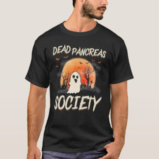 Camiseta Dead Pancreas Society Ghost Diabetes Awareness Hal