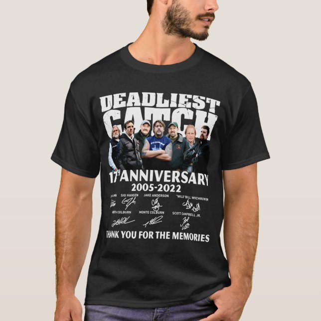 Camiseta Deadliest Catch 17º aniversário 2005-2022 clássico (Frente)