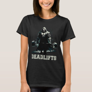 Camiseta Deadlifos na Perna de Gym Deadlifer Reaper Deadele