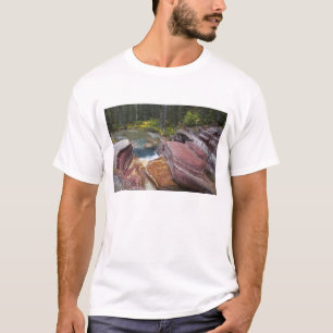 Camiseta Deadwood Falls em Reynolds Creek no outono em
