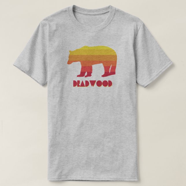 Camiseta Deadwood South Dakota Rainbow Bear (Frente do Design)