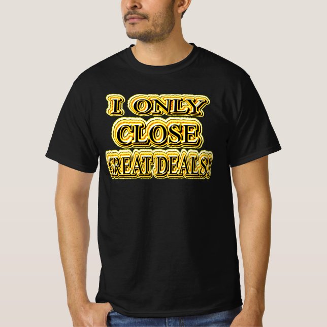 Camiseta "Deals de Excelente", Design bonito. Compre agora (Frente)
