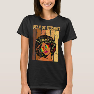 Camiseta Dean Of Studies Afro-Afro-Americano