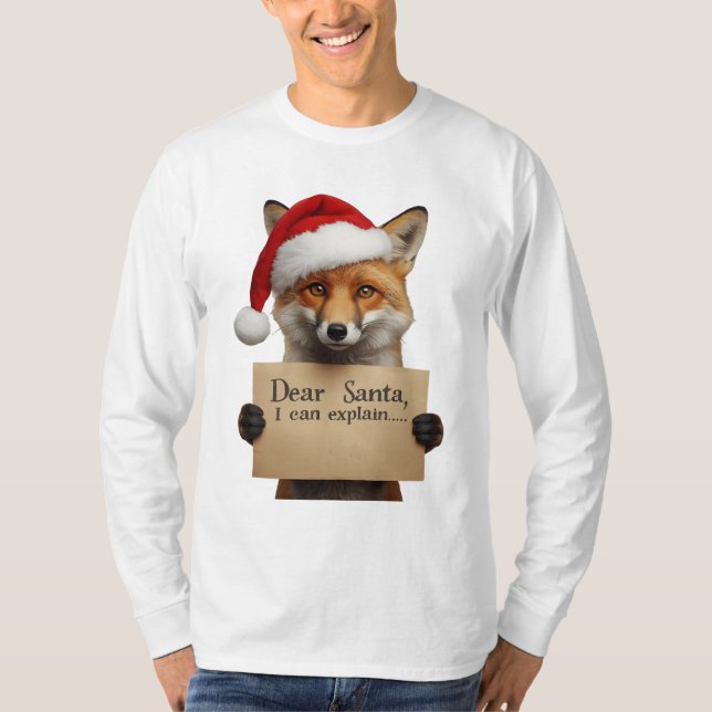 Camiseta . Dear Santa Dog T-Shirt (Frente)