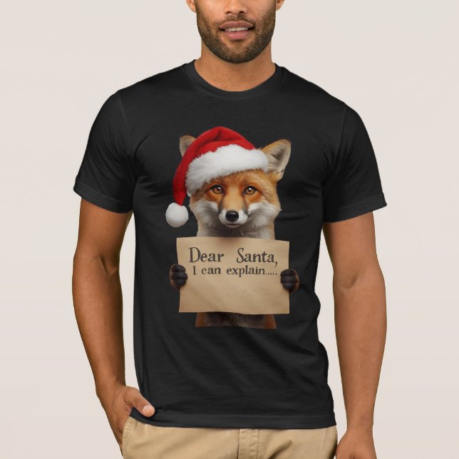 Camiseta . Dear Santa Dog T-Shirt (Frente)