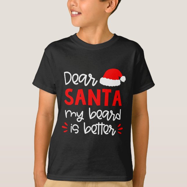 Camiseta Dear Santa Shirt Funny Matching Family Christmas P (Frente)