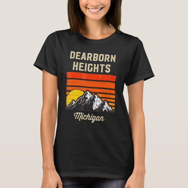 Camiseta Dearborn Heights Michigan Hometown Estado Usa (Frente)