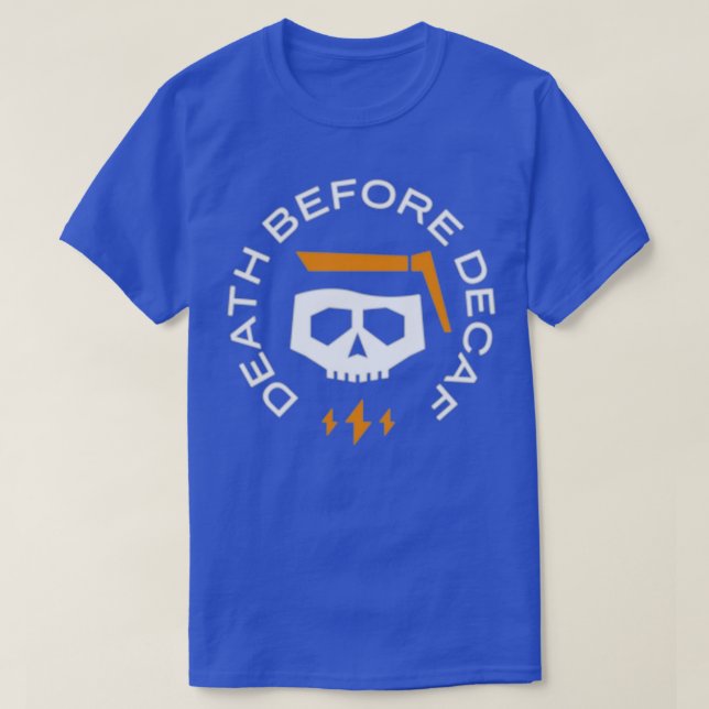 Camiseta Death Before Decaf  (8)  (Frente do Design)