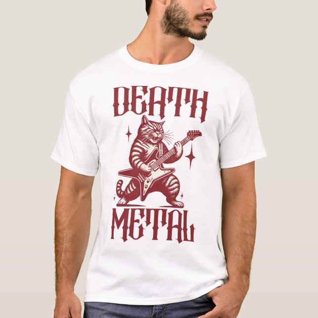 Camiseta Death Metal Cat (Frente)