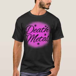 Camiseta Death Metal Funny Cuz Pink Airbrush nival Fair Ci