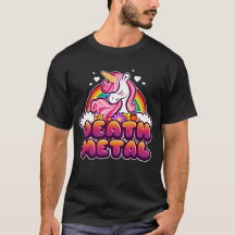 Death Metal Funny Rainbow e Unicorn Gift
