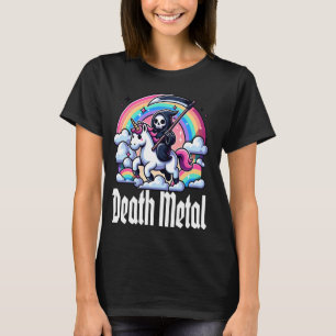 Camiseta Death Metal Grim Reapone Morte Andando Arco-Ínico