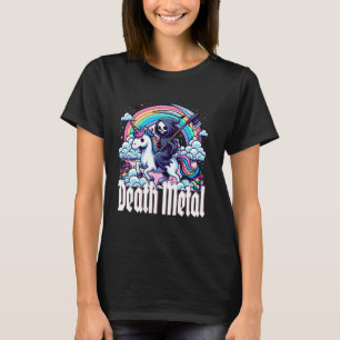 Camiseta Death Metal Grim Reapone Morte Andando Arco-Ínico