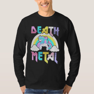 Camiseta Death Metal Magical Unicorn Rocker Rock And Roll P