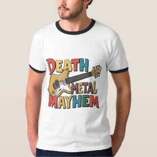 Camiseta Death Metal Mayhem T-Shirt Design 💀 Coleção 👕