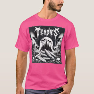 Camiseta Death Metal Music Chicken Tendies Memória Gótico B