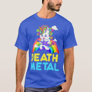 Camiseta Death Metal Rainbow Unicorn