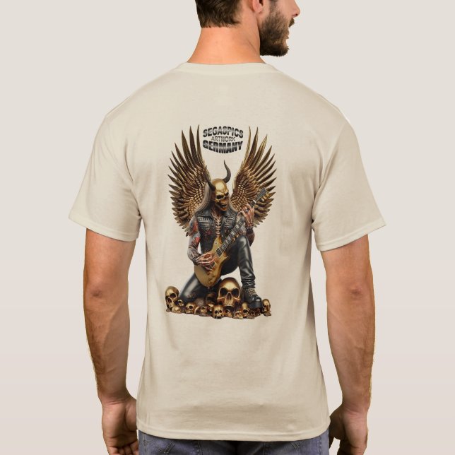 Camiseta Death Metal Segaspics Design Gitarrist (Verso)