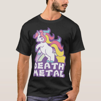Camiseta Death Metal Unicorn dinosaurs 2 
