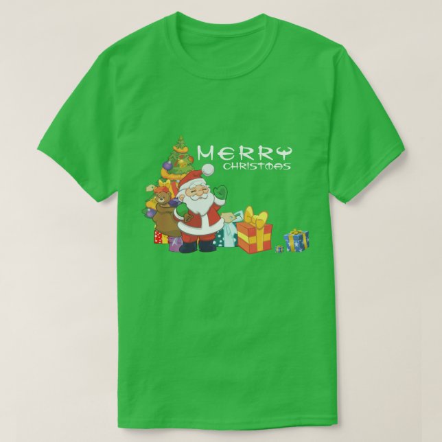 Camiseta Debaixo da árvore de Natal (Frente do Design)