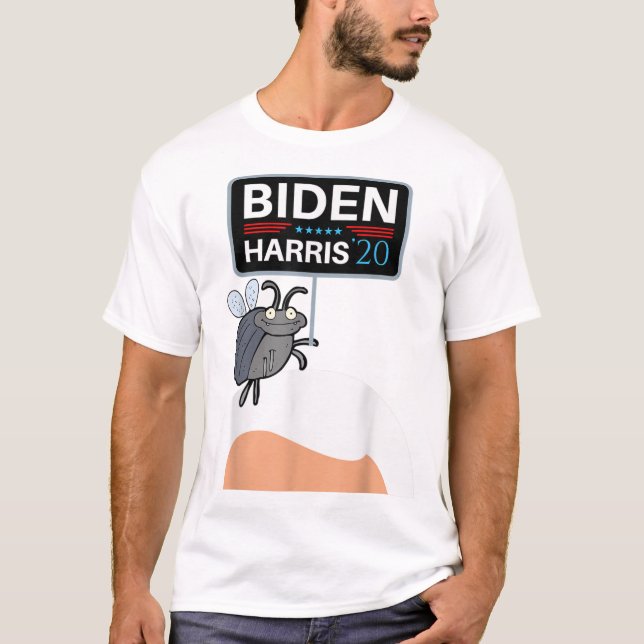 Camiseta Debate engraçado voa sobre Mike Pence (Frente)
