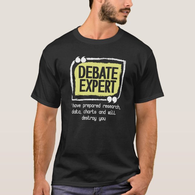 Camiseta Debate Expert Viewpoints Debate Discuss Discourse (Frente)