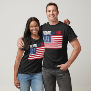 Camiseta Debate Patriótico Não É Igual Ao Ódio, Liberdade