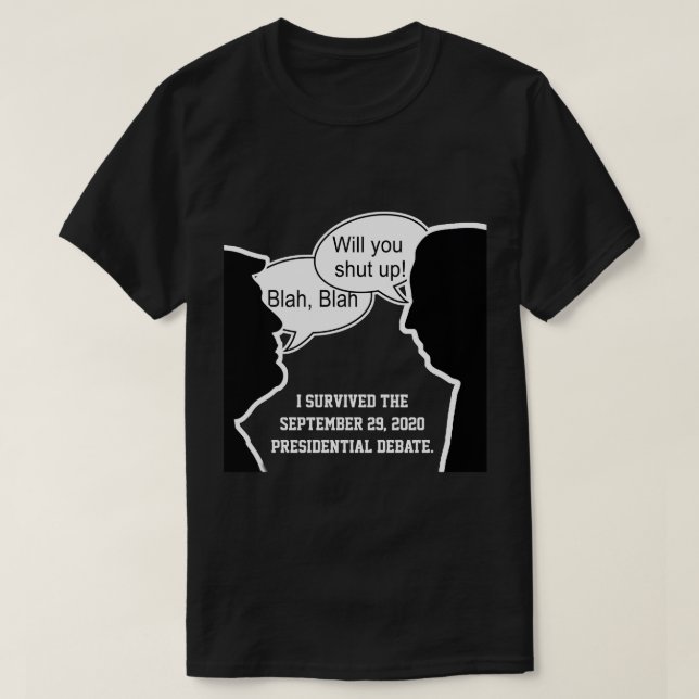 Camiseta Debate Presidencial Sobrevivido (Frente do Design)