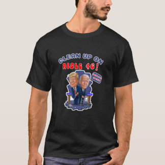 Camiseta Debate Sobre O Massacre Noturno No Aisle 46 Trump 