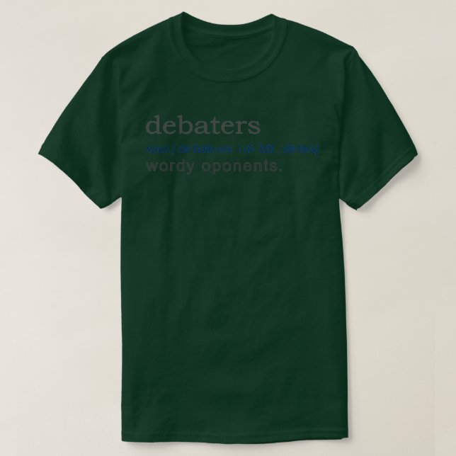 Camiseta Debaters Funny Gift Definition gift design  (Frente do Design)