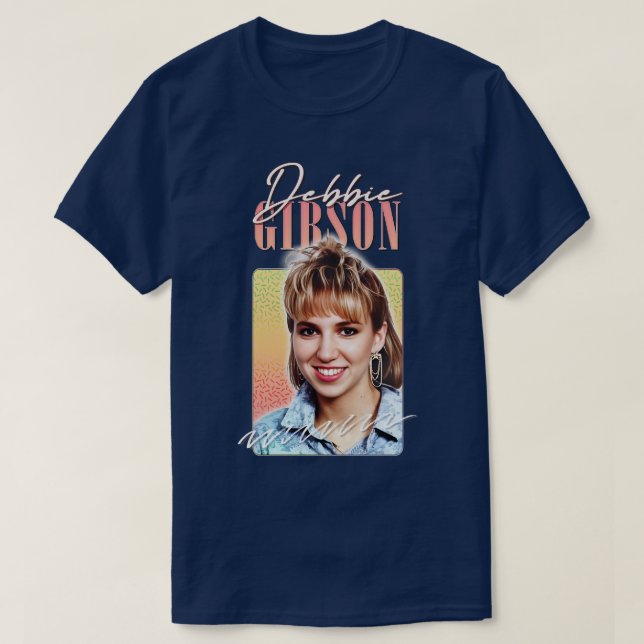 Camiseta Debbie Gibson Estilo 1980 Design estética (Frente do Design)