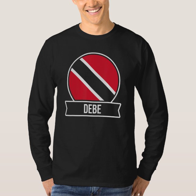 Camiseta Debe  Trinidad and Tobago cities & islands flag (Frente)