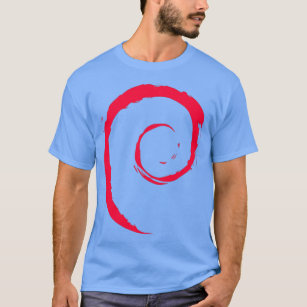Camiseta Debian Spiral Linux
