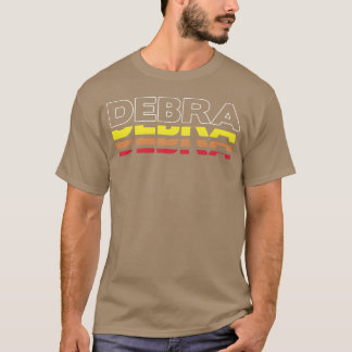 Camiseta Debra Primeiro Nome Engraçado Vintage Pôr do Sol D