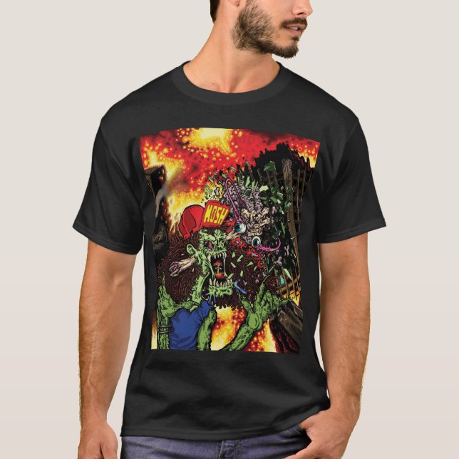 Camiseta Debulha como um Maniac - cubra a arte com o (Frente)