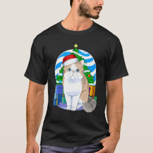 Camiseta Decado de Árvore de Natal de Papais noeis Exóticos
