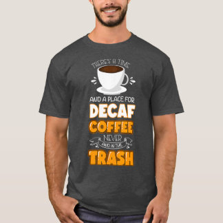 Camiseta Decaf Caffeine Design para Entusiasta do Café