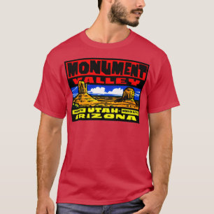 Camiseta Decal de Viagens vintage de Monument Valley Utah