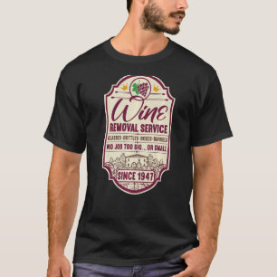 Camiseta Decantador de vinho etiqueta de 75º aniversário I