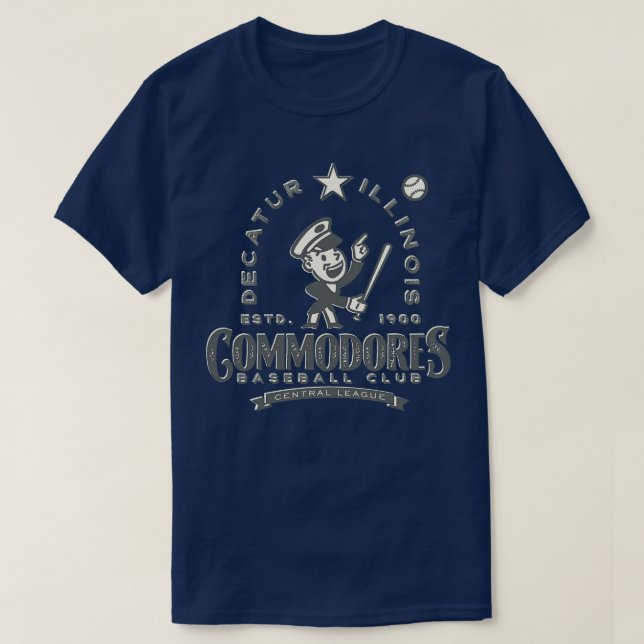 Camiseta Decatur Illinois Commodores (Frente do Design)