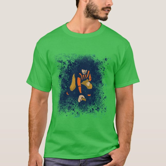 Camiseta Decatur Staley Abstract Football Player (Frente)