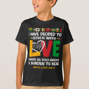 Camiseta Decidiu Seguir Com Amor Mês da História Negra