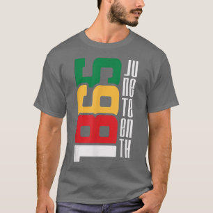 Camiseta Décima Junta Celebrando a Liberdade Negra 1865 Afr